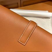 Hermes Brown Swift Jige Elan Clutch - 5