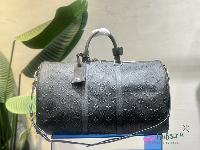 Louis Vuitton Black Keepall Bandouliere 50 Bag M21375 - 1