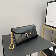 Gucci 1955 Horsebit black pouch - 2