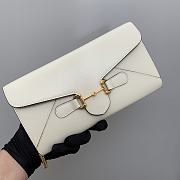 Gucci 1955 Horsebit white pouch - 4