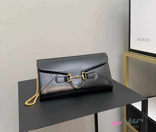 Gucci 1955 Horsebit black pouch - 1