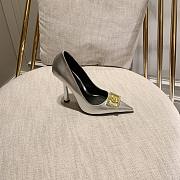 Versace Medusa Silver Pumps  - 5