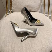 Versace Medusa Silver Pumps  - 3