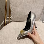 Versace Medusa Silver Pumps  - 2