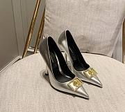 Versace Medusa Silver Pumps  - 1