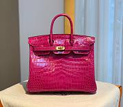 Hermes birkin pink crocodile 25/30cm - 1