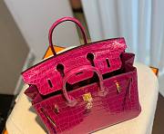 Hermes birkin pink crocodile 25/30cm - 5