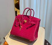 Hermes birkin pink crocodile 25/30cm - 4