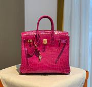 Hermes birkin pink crocodile 25/30cm - 3