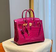 Hermes birkin pink crocodile 25/30cm - 2