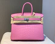 Hermes birkin sweet pink crocodile 25/30cm - 1