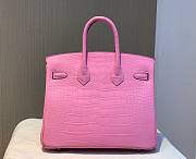 Hermes birkin sweet pink crocodile 25/30cm - 3