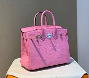 Hermes birkin sweet pink crocodile 25/30cm - 4