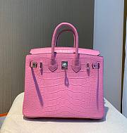 Hermes birkin sweet pink crocodile 25/30cm - 6