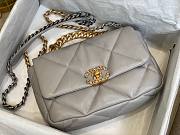 Chanel 19 flap gray bag 26cm - 3