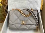 Chanel 19 flap gray bag 30cm - 1