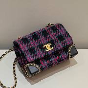 Chanel  Tweed Gold Hardware Flap Bag - 1