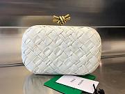 Bottega Veneta White Knot Foulard Intrecciato Clutch - 1