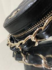 Chanel Quilted Lambskin Chain Round Clutch - 5