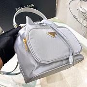 Prada re-nylon blue bucket bag  - 4