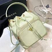 Prada re-nylon green bucket bag - 1