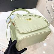 Prada re-nylon green bucket bag - 5