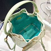 Prada re-nylon green bucket bag - 3