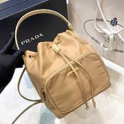 Prada re-nylon beige bucket bag - 1