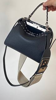 Fendi Peekaboo Iconic mini black leather bag - 4