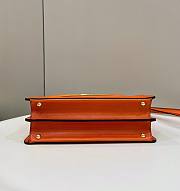 Fendi Peekaboo I See You Orange Hand Bag - 4