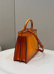 Fendi Peekaboo I See You Orange Hand Bag - 2