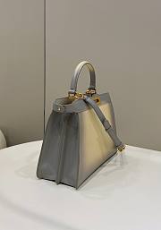 Fendi Peekaboo I See You Gray Hand Bag - 4