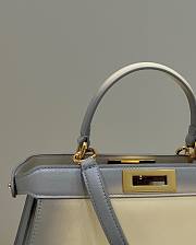 Fendi Peekaboo I See You Gray Hand Bag - 2