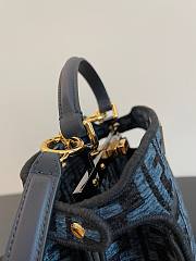 Fendi Peekaboo I See You Medium Blue FF Bag - 5