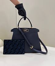 Fendi Peekaboo I See You Blue Hand Bag - 1