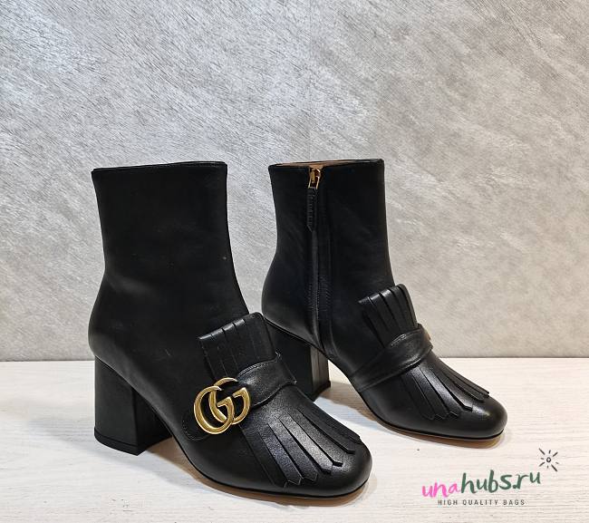 Gucci black GG boots  - 1