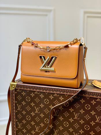 Louis Vuitton Twist Orange Lock Heart Epi Leather Bag 