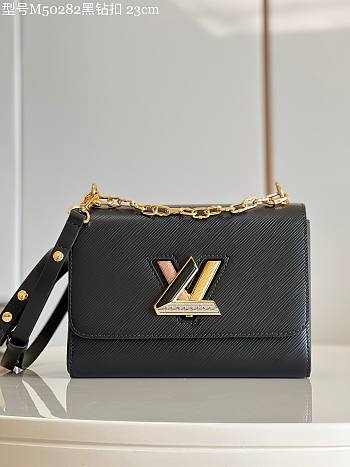 Louis Vuitton Twist LV Black Epi Leather Bag