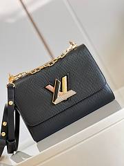 Louis Vuitton Twist LV Black Epi Leather Bag - 6