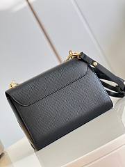 Louis Vuitton Twist LV Black Epi Leather Bag - 5