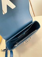 Louis Vuitton Twist LV Blue Epi Leather Bag - 4