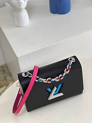 Louis Vuitton Twist Black Epi Leather Colorful Chain Bag - 3