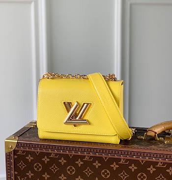 Louis Vuitton Twist Yellow Epi Leather Bag 