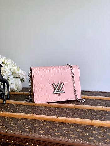 Louis Vuitton Small Pink Epi Leather Chain Bag