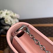 Louis Vuitton Small Pink Epi Leather Chain Bag - 5