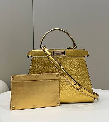 Fendi Peekaboo Gold Bag 