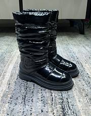 Chanel black patent boots - 6