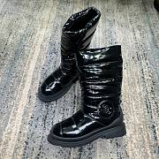 Chanel black patent boots - 4