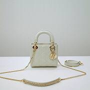 Dior lady white patent leather mini 17cm - 1