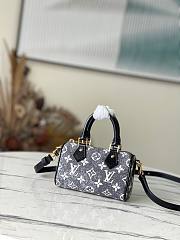 Louis Vuitton nano black denim speedy  - 2